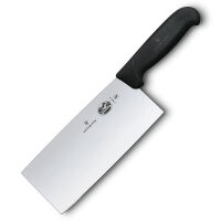 VICTORINOX - Fibrox - Chiński nóż szefa kuchni - 18 cm - Czarny