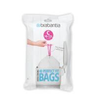 BRABANTIA - PerfectFit Bags - Worki na śmieci rozmiar C - 10-12 l - 40 szt.