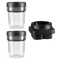 KITCHENAID - Zestaw małych kielichów 2 x 200 ml + adapter z nożem do blendera K400