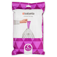 BRABANTIA 137945 - PerfectFit Bags - Worki na śmieci rozmiar C - 10-12 l - 40 szt.