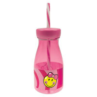Zak! - Butelka ze słomką dla dziewczynki Smiley Kid Różowa