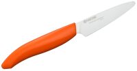 Do obierania 7,5cm pomarańczowa rączka, Kuchenny nóż ceramiczny Kyocera