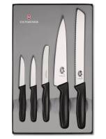 VICTORINOX - Standard - Zestaw noży kuchennych - 5 częściowy - Czarny