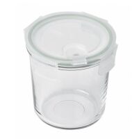 GLASSLOCK - Aircup Type - Szklany pojemnik kuchenny z wentylem 720 ml - zielony