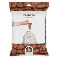 BRABANTIA 138645 - PerfectFit Bags - Worki na śmieci rozmiar L - 40-45 l - 40 szt.